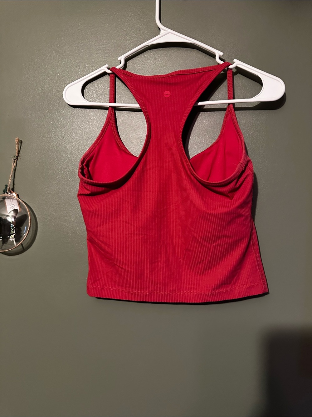 ⭐️ Pink Ribbed Racerback Crop Tank - Picture 3 of 8